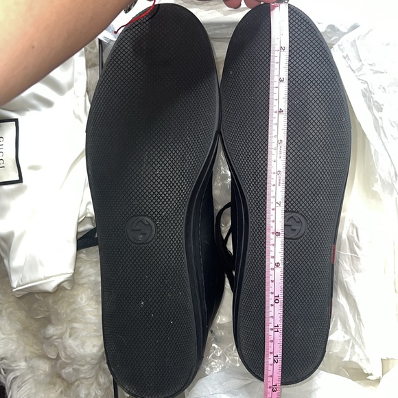 Gucci Black Leather Kingsnake High Top Sneakers - Picture 14 of 15